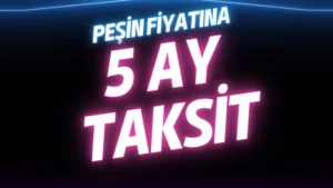 Bayrama Özel İndirim Peşin Fiyatına 5 Taksit
